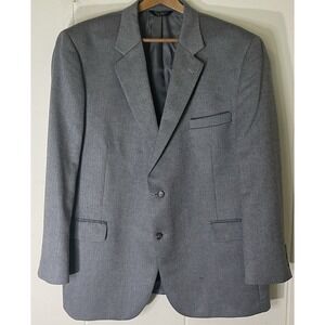 Jos. A. Banks‎ Men's Gray Herringbone Sport Coat Jacket Sz 48R Silk & Camel Hair